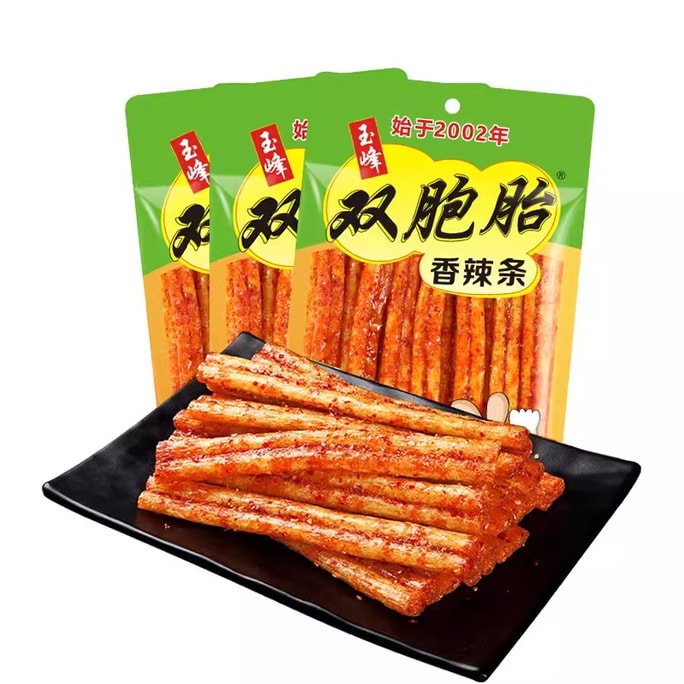 [중국발 다이렉트 메일] Yufeng Twin Spicy Strips 캠퍼스 스낵 어린 시절 향수 글루텐 후난 특산품 106g/pack