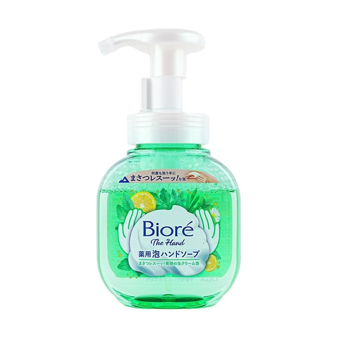 BIORE Moisturizing Antibacterial Foaming Hand Wash Herbal Scent,8.45 fl oz