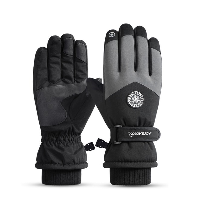 Ski Hloves Windproof and Waterproof Black