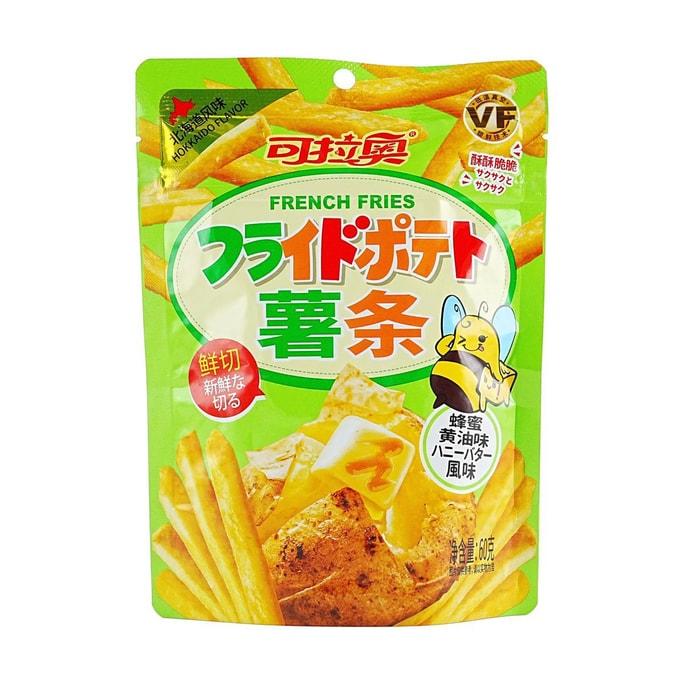 可拉奥 香脆薯条 蜂蜜黄油味  60g【鲜薯原切】