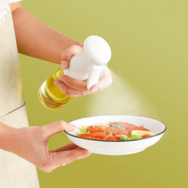 川岛屋 喷油壶 精细控油 减脂推荐 雾化喷油瓶 家用空气炸锅控油玻璃喷壶 白色 220ml