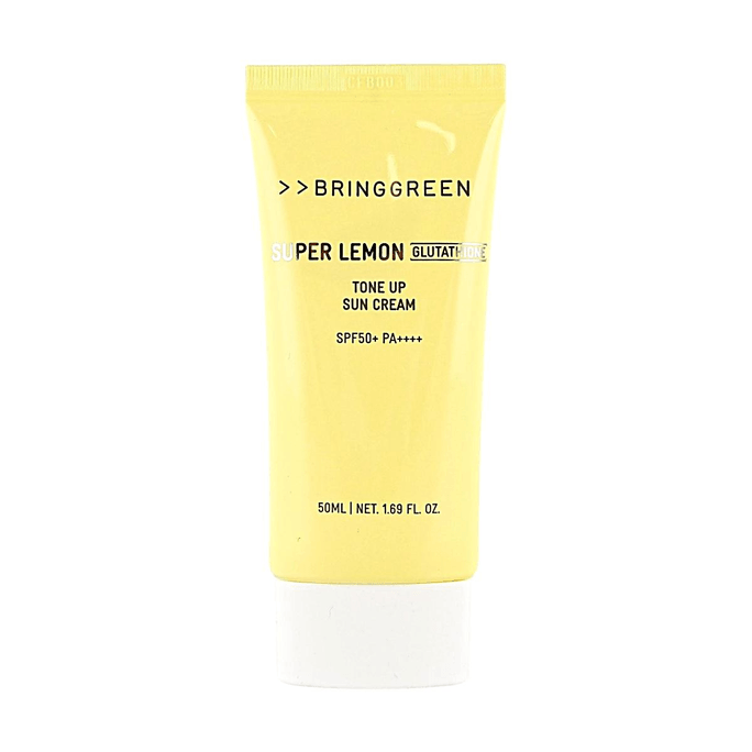 Bring Green Super Lemon Glutathione Tone-Up Sun Cream 1.69fl oz, Brightening Tone-Up Sunscreen