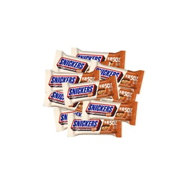 "New Year Sale" 50% Reduced Sugar Snickers Half Sugar [5 bars inside] Almond Dark Chocolate Energy Bar Snack 100g*1 pack