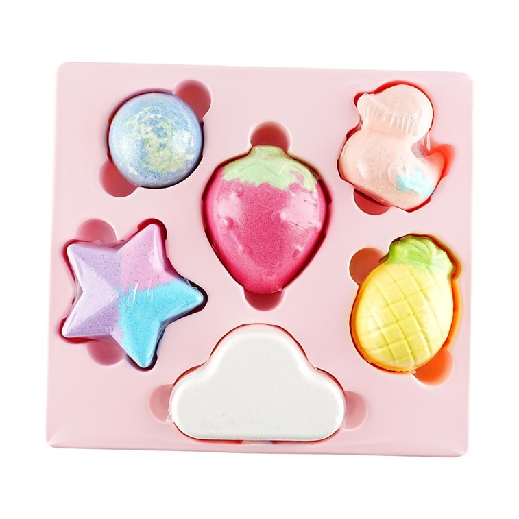 贝德美 萌趣泡浴球 婴儿泡泡浴洗澡球沐浴球 100g*6 礼盒装 3