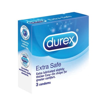 【马来西亚直邮】英国DUREX杜蕾斯 双保险装避孕套 3件入