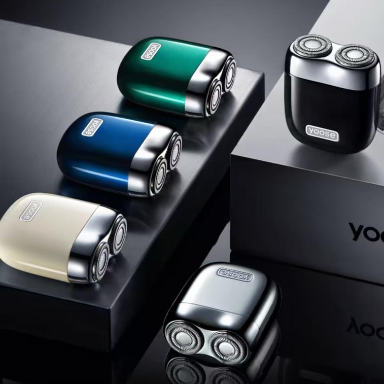 남성용 트렌디한 휴대용 합금 전기 면도기, 완전 방수, 미니 면도기 2.0 전기 도금 실버 【WANG YIBO의 선택】 10