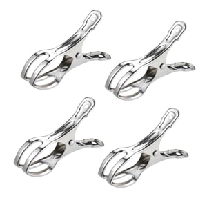Stainless Steel Clips  4pcs/Pack Windproof for Hanging Clothes Bedding Drying Clips FBYQC