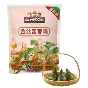 The golden thread honey date zongzi is sweet soft glutinous and has a fine texture. 100g per bag