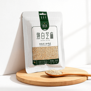 Roasted White Sesame ,3.53 oz 【For Barbecue ,Baking and Stir-Frying】