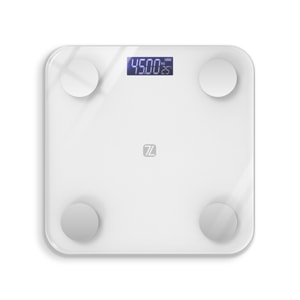 Body Fat ScaleBody WeighingBody Fat ScaleSmart Weight ScaleWhite Rechargeable Model 1pc Pack