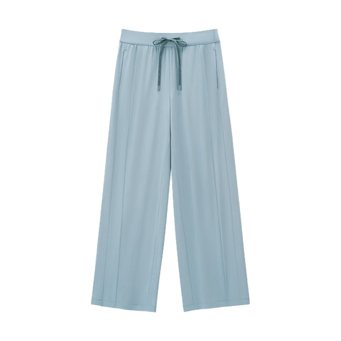 Sun Protective Loose Pants Wide Leg Pants UPF50+, Blue, 155/64A S