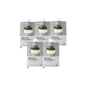 【韩国直邮】 韩国 GLAM.D GLAMD代餐奶昔黑芝麻口味 40g×5包