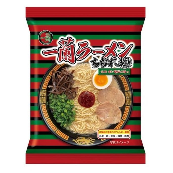 【日本直邮】 日本 一兰拉面 波浪细面 附秘制辣粉 1食入