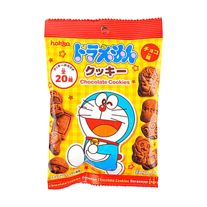 日本HOKKA北陆 哆啦A梦 可口巧克力味趣味造型饼干 50g【20种饼干造型】【动漫好物】