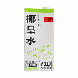 【雪王同款】菲诺 椰皇水 生打椰子汁 椰青水 1L装 【椰椰冰萃椰青美式必备】