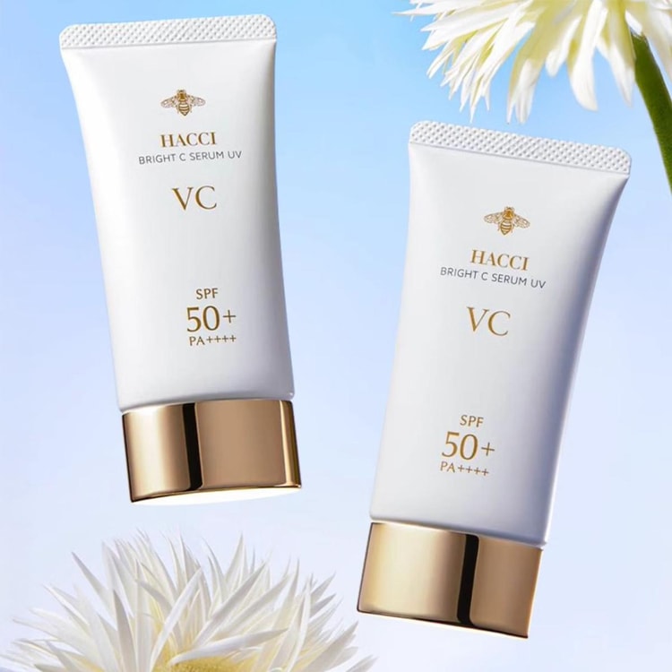 hacci ブライトCセラムUV、日焼け止め、SPF50+ / PA++++、1.76