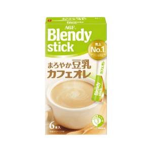 【日本直邮】 日本 AGF BLENDY系列 豆乳咖啡欧蕾 6条装