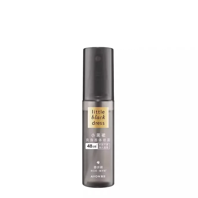 [중국 직배송] 프랑스 에이본 리틀 블랙 드레스 리프레싱 바디 스프레이 50ml 48시간 지속되는 상쾌하고 오래가는 향