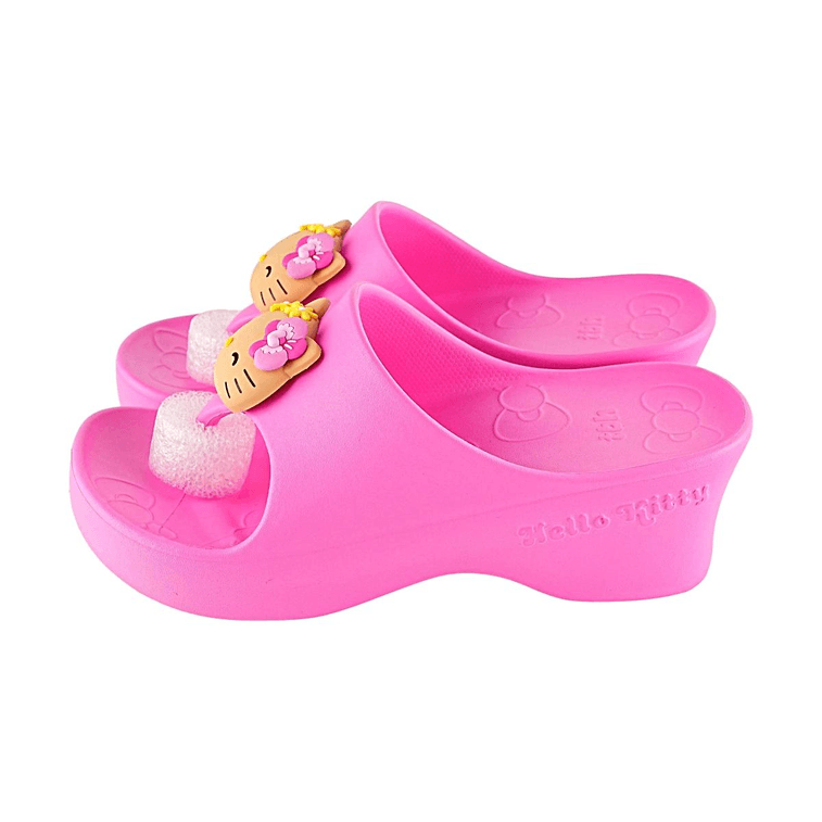 野兽派 Hello Kitty 聯名 立體造型坡跟拖鞋 玫粉 37-38 【Hello Kitty 聯名款】【輕盈坡跟】 13