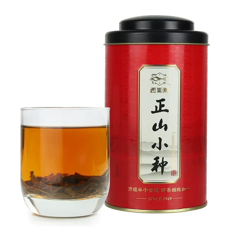 中国直送】西湖牌 紅茶 福建武夷正山小種特級自家用クラシック缶100g