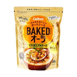 Baked Oats , Australian Macadamia & Seeds Granola Oatmeal , 12.70oz【 Yami Exclusive】