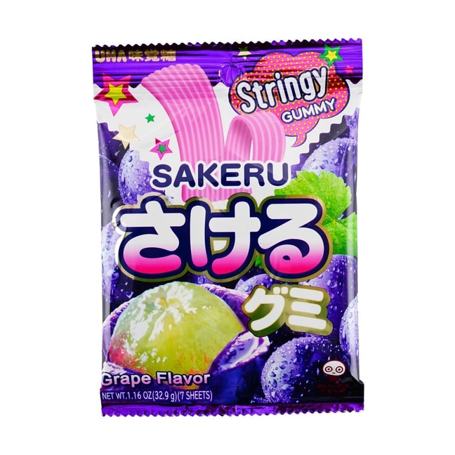 Sakeru  Jelly Gummy Candy Grape 7pcs 1oz