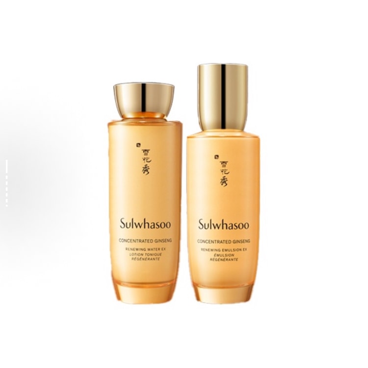 香港直邮】 韩国SULWHASOO雪花秀雪花秀御时紧颜参养水乳套装水150ml+乳