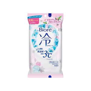 日本 KAO花王 Biore碧柔 降溫冷感濕紙巾 20顆花香型
