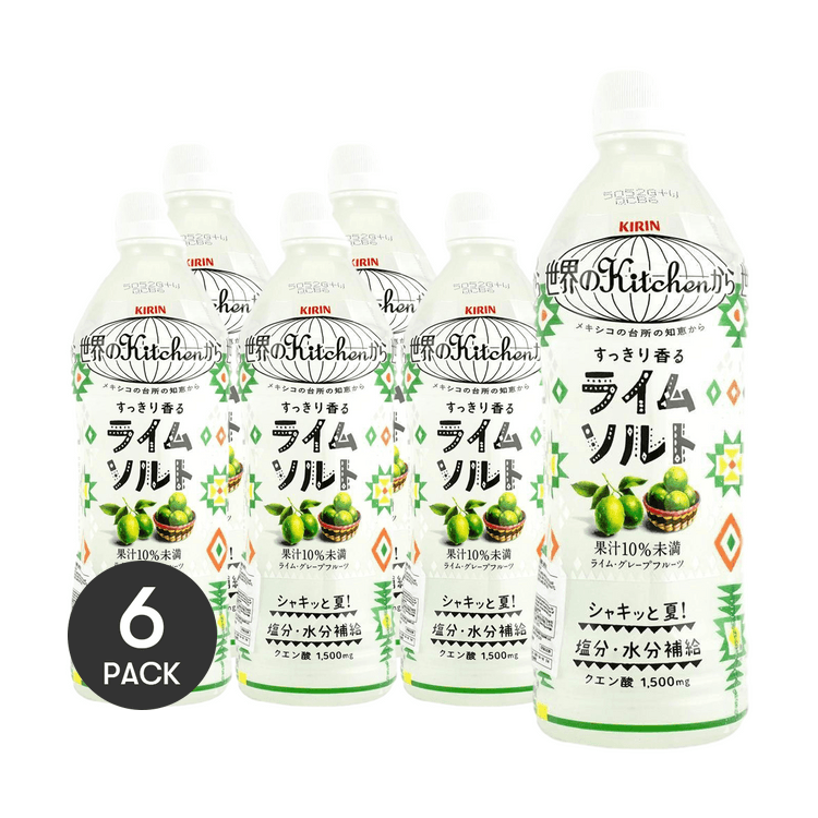 KIRIN Lime Salt Soft Drink 16.9 fl oz *6【6 Packs】【Water & Salt