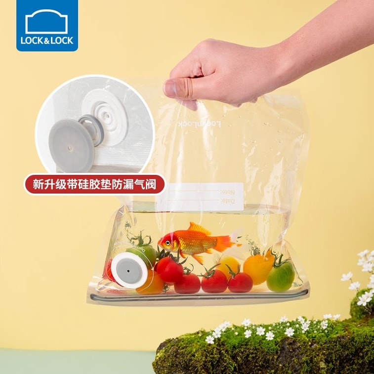[중국 직송] Lock&Lock 진공 펌프 USB 충전 진공 식품 밀봉 백 30개입 S x 10 M x 10 L x 10 7