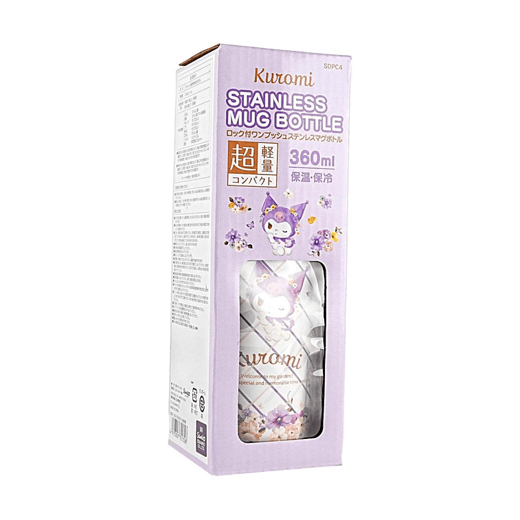 軽量ワンタッチステンレス断熱ボトル クロミパステルフローラル 12.17 fl oz 6