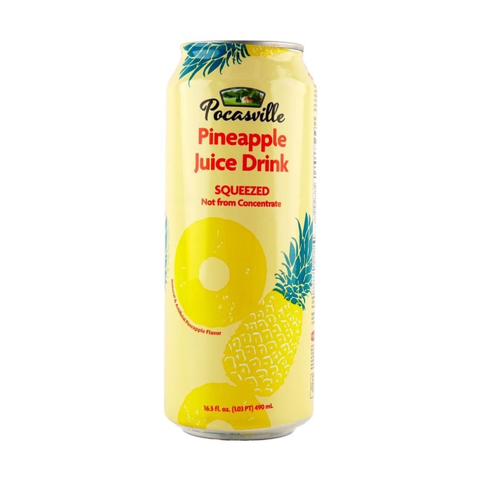 갓 짜낸 파인애플 주스 음료, 16.5 fl oz