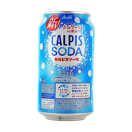 日本ASAHI朝日 CALPIS可尔必思 乳酸菌汽水 350ml【清爽气泡口感】【冰镇更好喝】