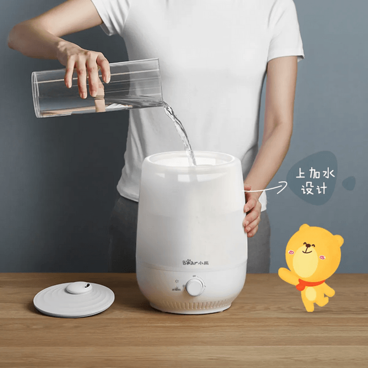 【新品登陆】BEAR小熊 加湿器 上加水银离子抗菌 静音大雾量卧室办公室家用 4.5L 5