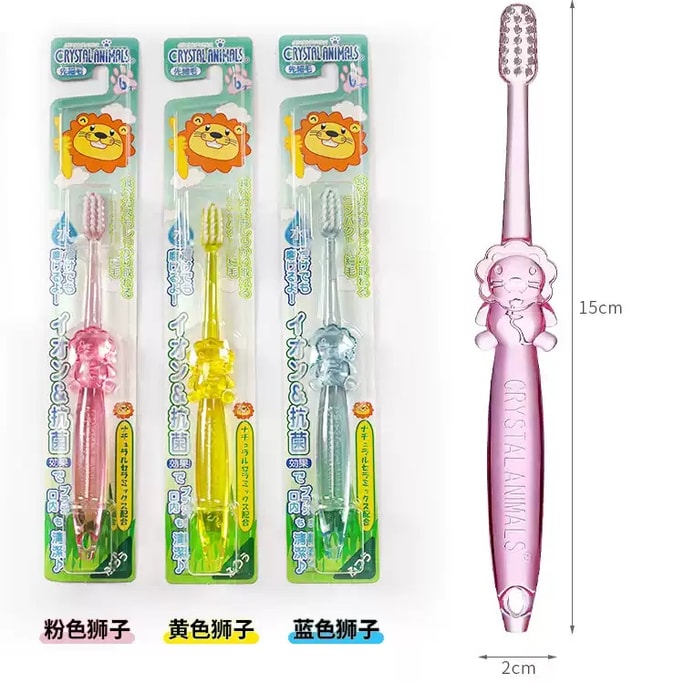 Crystal Animal Ion Toothbrush #Normal Hair (6Y+) 1pc #Random Color/ style