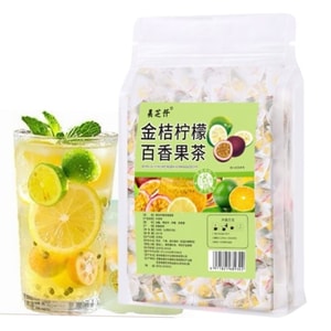 Kumquat, Lemon & Passion Fruit Tea 200g (20pcs) | Frozen-Dried Tea Bags | Perfect For Hot Brewing | Naturally Sweetened With Rock Sugar | Healthy Fruit Tea For Office Home & Travel