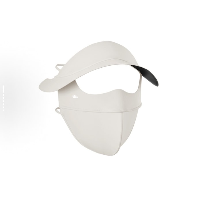 UV Protection Face Mask - Breathable Ice Silk Full Coverage Sun Shield for Women UPF50+ (Warm Beige) 1pc