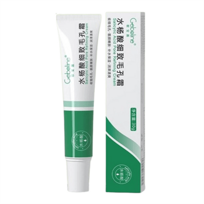 Salicylic acid pore-refining cream removes blackheads and shrinks enlarged pores 30g/tube