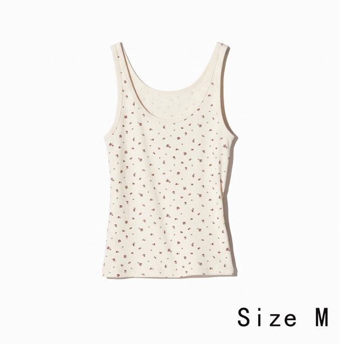 Ribbed Tank Top Off White Size M 1piece