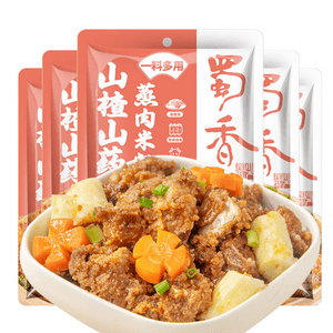 【中国直邮】  蜀香 山楂山药蒸肉米粉50g*6袋 四川特产粉蒸肉调料蒸排骨五花肉