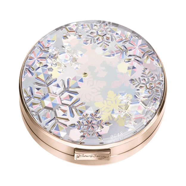 shiseido 资生堂 2018年限量maquillage心机24小时美白雪花蜜粉饼 单