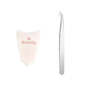 玛莉安 【官方授权旗舰店】假睫毛辅助夹 + 贴假睫毛镊子圆头不扎肉 新手神器 2个