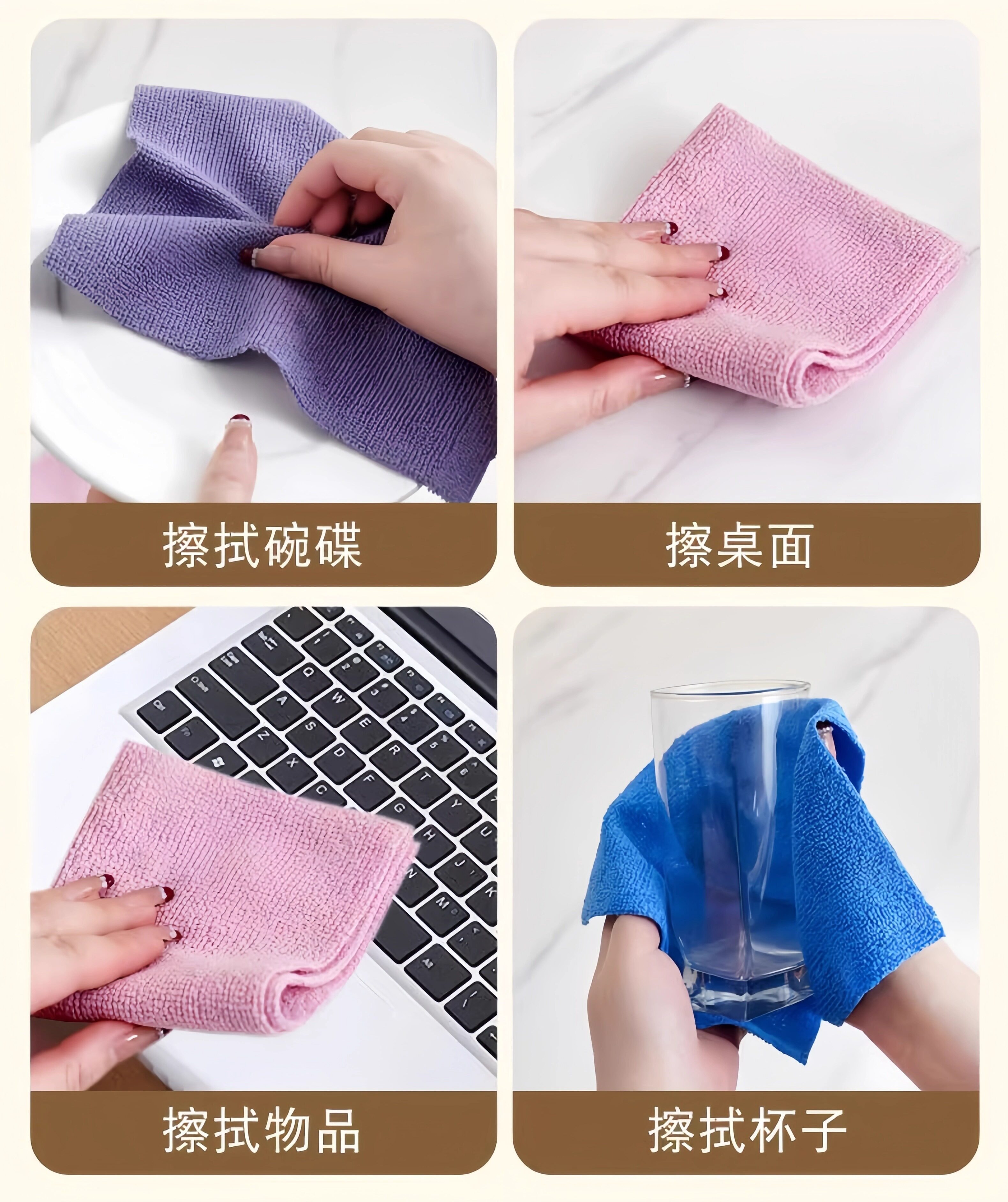 【中国直邮】 俏俏家居 抽取式抹布厨房一次性懒人抹布加厚可水洗洗碗布干湿两用百洁布灰色20片/盒