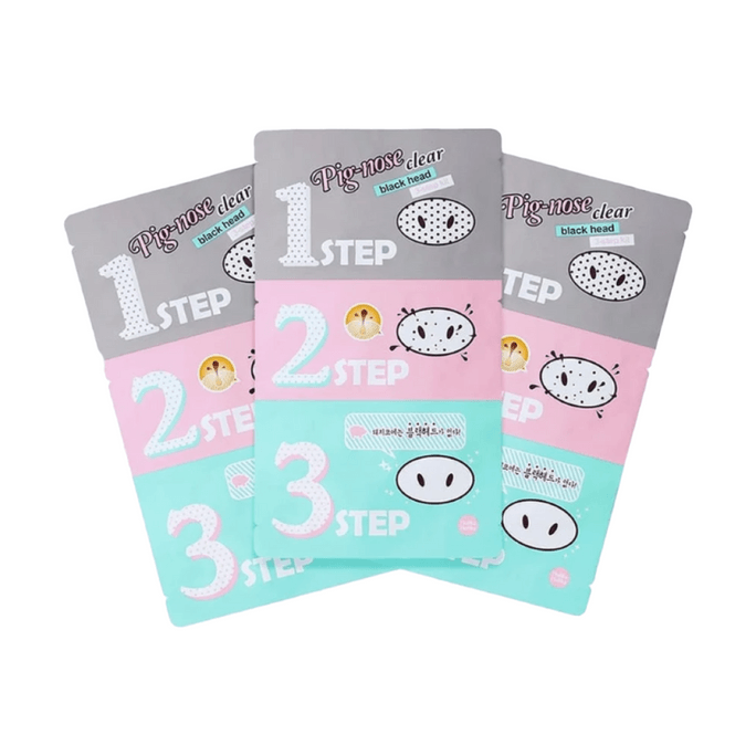 韩国 HOLIKA HOLIKA 猪鼻贴去黑头鼻膜 3片装