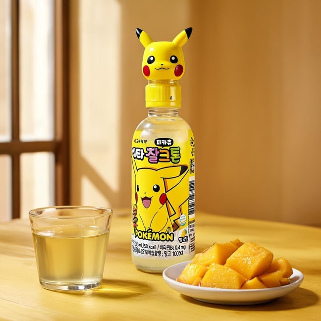 Pokemon Pikachu Beverage  Mango Flavored 7.44 fl oz【Anime Finds】