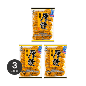 Japanese Seaweed Rice Crackers, 5.64 oz *3【3 Packs】