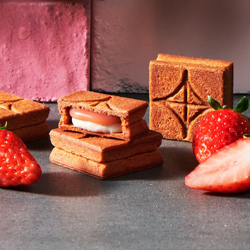 【日本直郵】 日本 press butter sand 超人氣網紅餅乾 兩種口味奶油夾心餅乾組合裝 原味x草莓 2盒裝