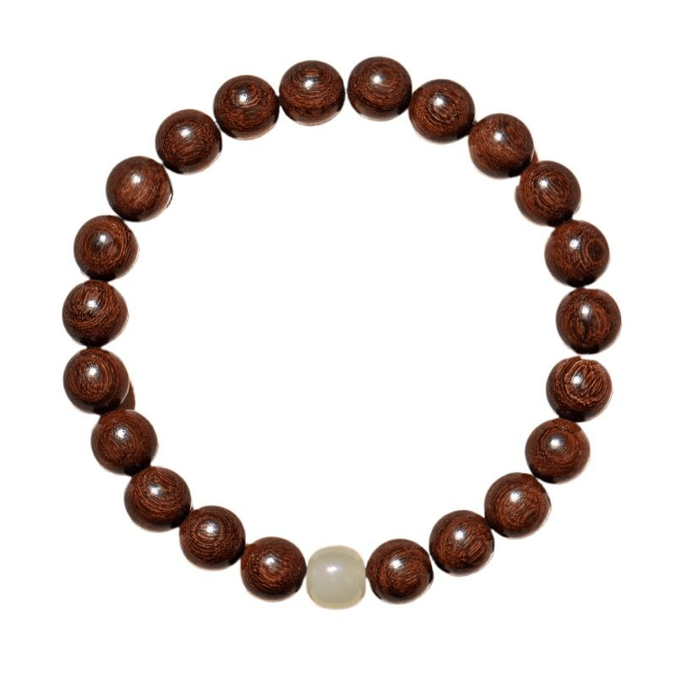 中国直送】杭州霊隠天然金フィービーブレスレットメンズ和天翡翠白檀仏