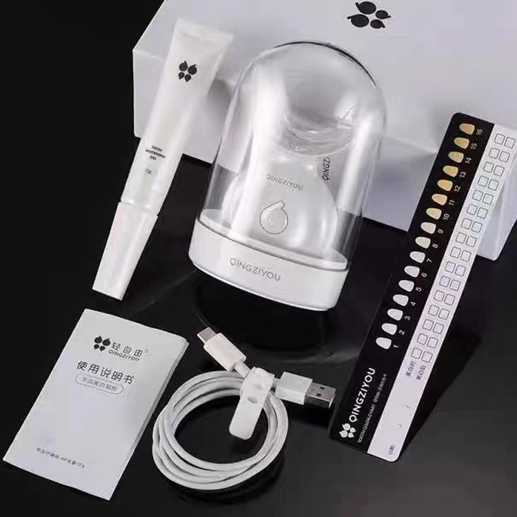 中国【送配套凝胶】轻自由美牙仪牙齿美白去烟渍去黄亮白齿白色1