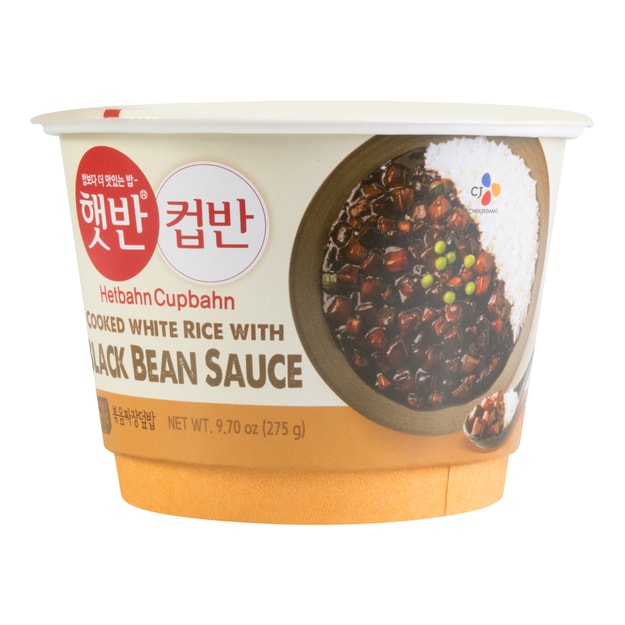 CJ COOKED WHITE RICE WITH BLACK BEAN SAUCE 275g